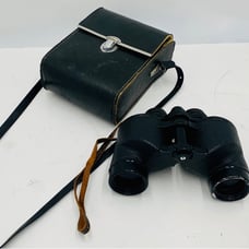 Vintage Stellar Precision 7x35 Coated Optics Binoculars w/ Strap & Original Case