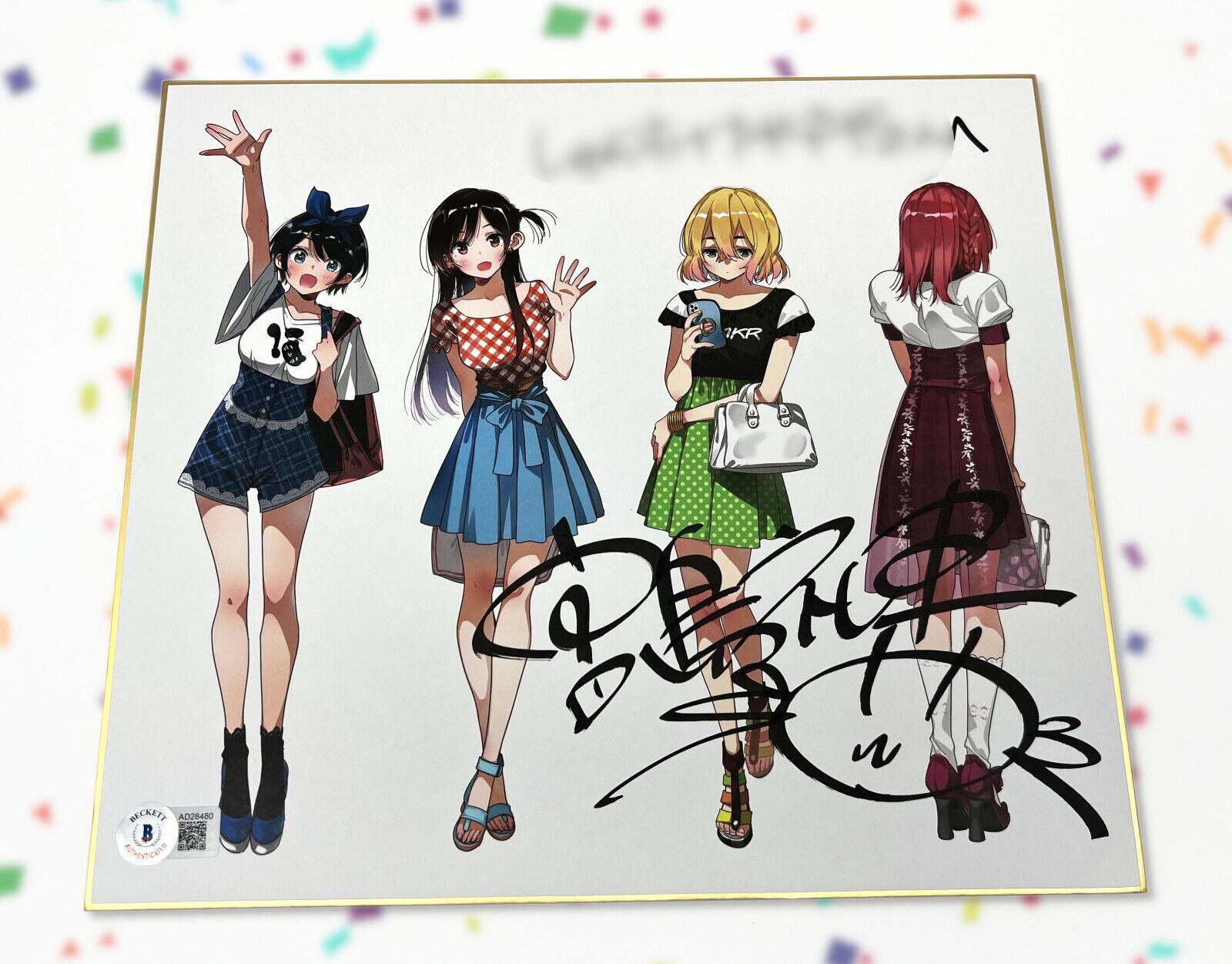 Reiji Miyajima Autographed Shikishi - Rent-A-Girlfri end - Kanojo, Okarishimasu