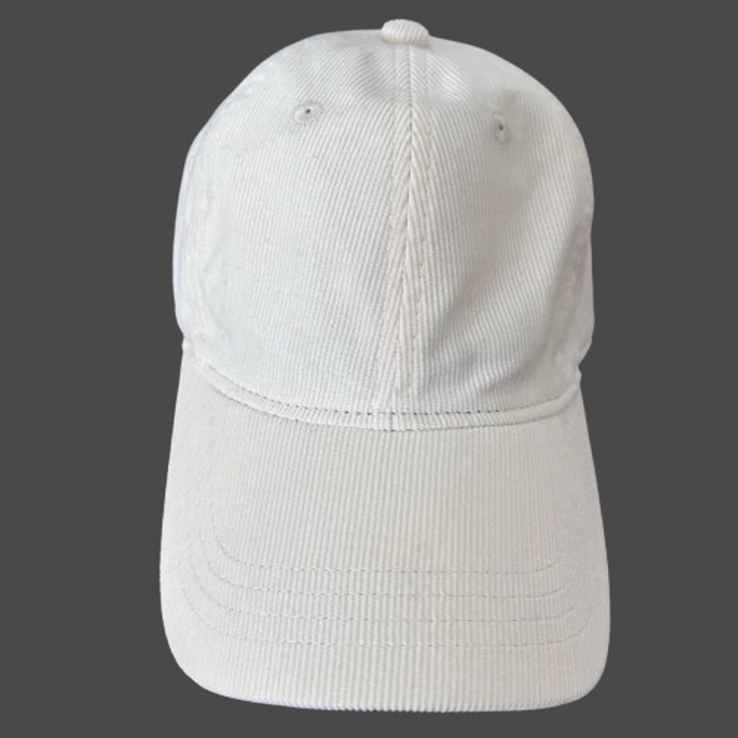 Anthropologie Wyeth Corduroy Adjustable Baseball Cap Cream 100% Cotton Unisex OS