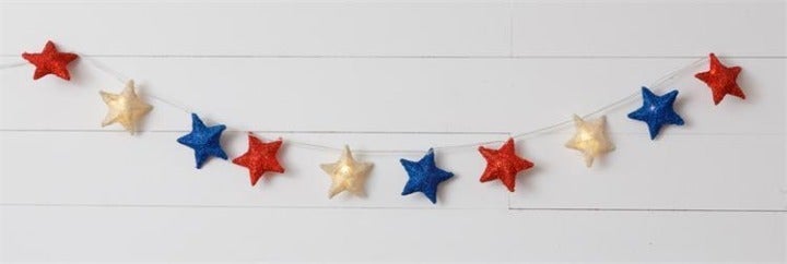 Americana Decor Red White & Blue Star Lights,4th JULY!