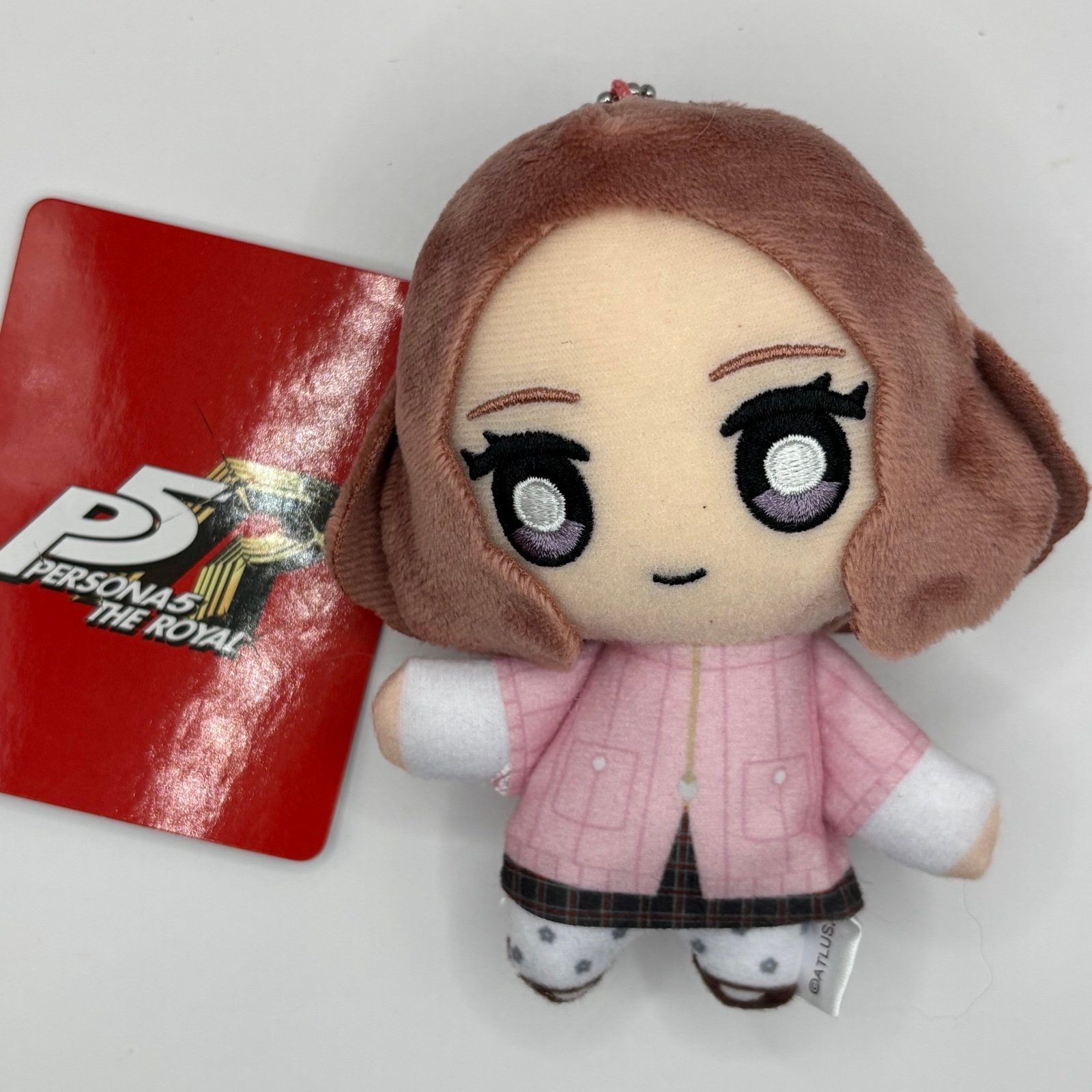 Official Persona 5 Royal Haru Okumura Noir Plush Keychain Figure Atlus