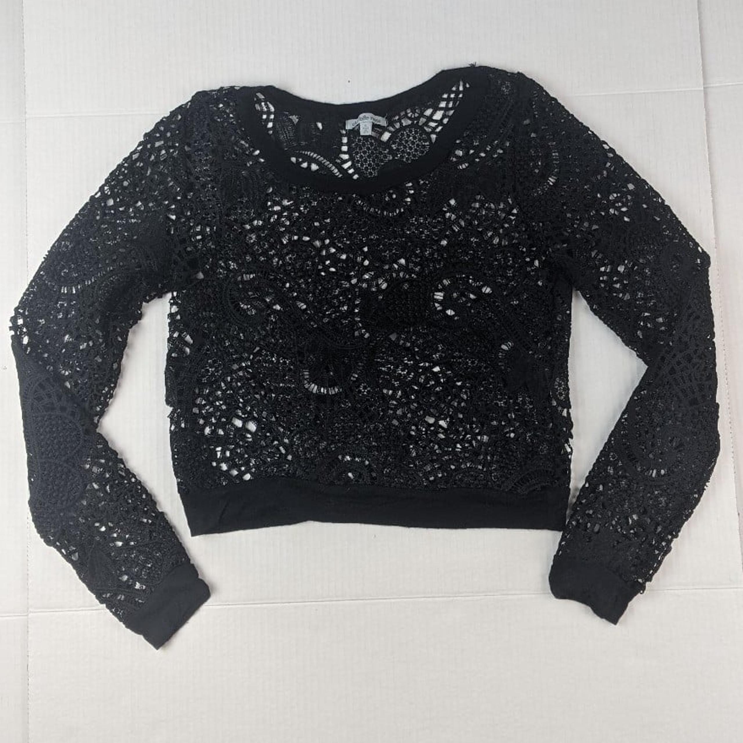 Charlotte Russe Long Sleeve Knit Top Small