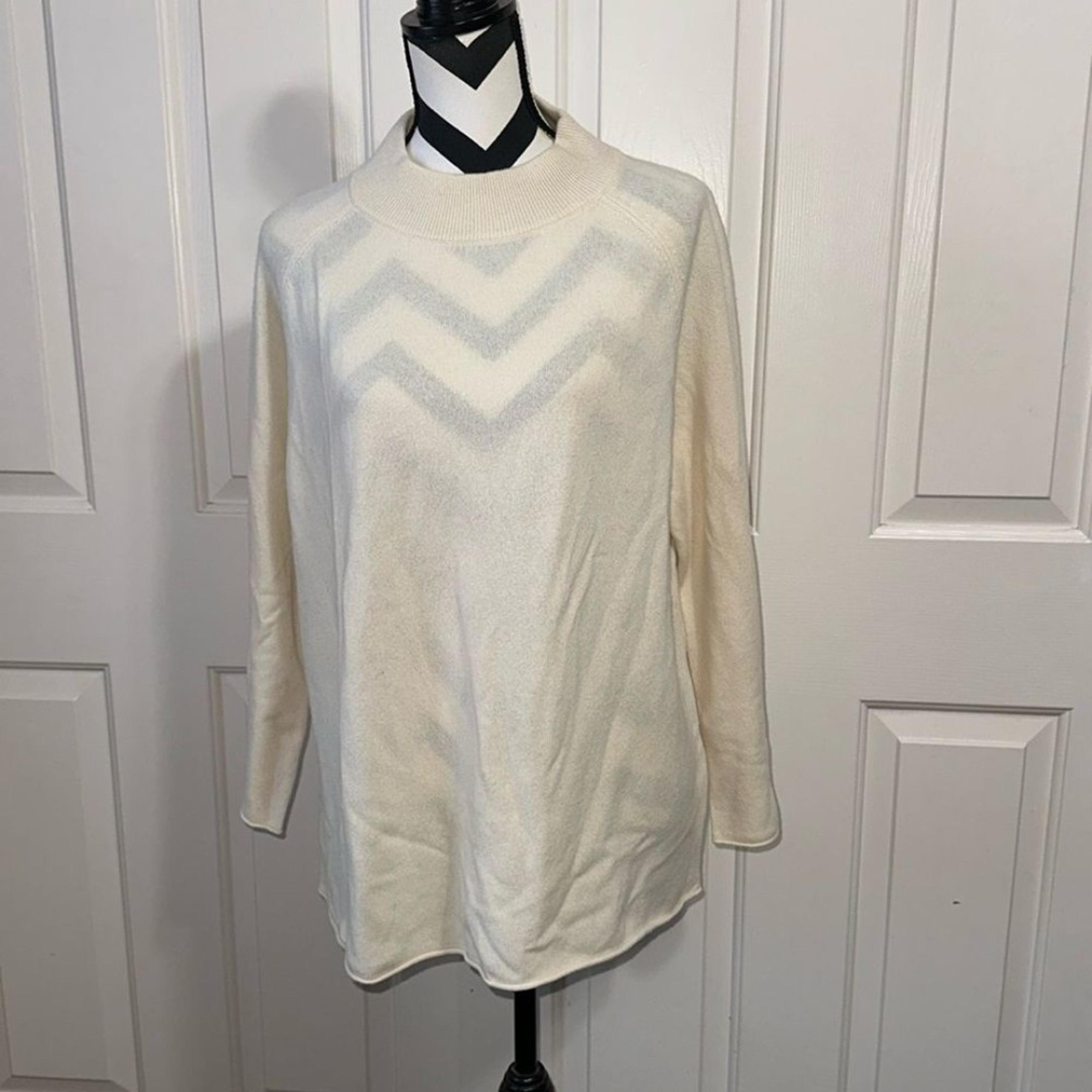 EILEEN FISHER Wool Cashmere Mock Neck Sweater