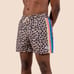 Cheetah Disco Swim Short Duvin Design - NWOT Size Men's Small Lined