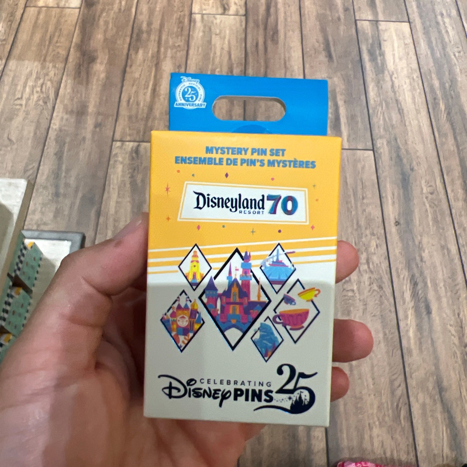 Disneyland 70th Anniversary Mystery Pin Box 2-Pins New Unopened - In Hand!