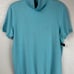 NEW Lauren Ralph Lauren Silk Cotton Turtle Neck Sweater Short Sleeve L Blue 1189