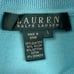 NEW Lauren Ralph Lauren Silk Cotton Turtle Neck Sweater Short Sleeve L Blue 1189