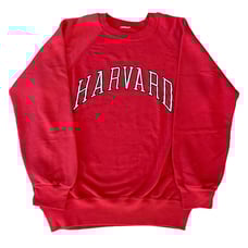 Vintage 90s Harvard Red Raglan Sweatshirt / S M