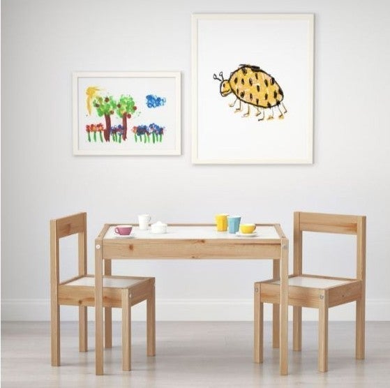Latt Ikea Children's table and 2 chairs