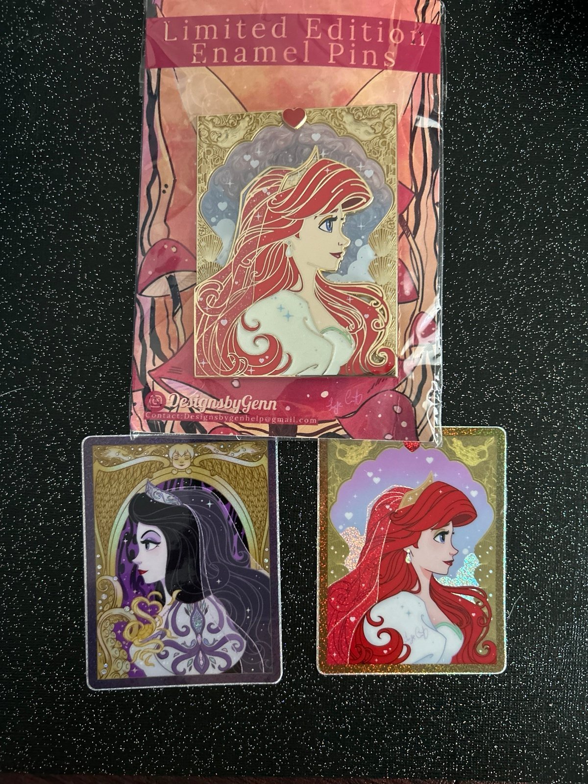 Wedding Ariel Fantasy Pin with stickers