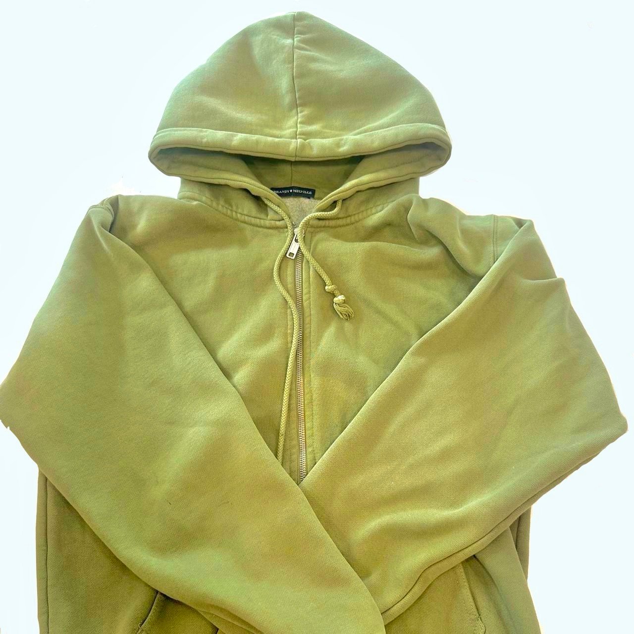 Brandy Melville Matcha Zip Up