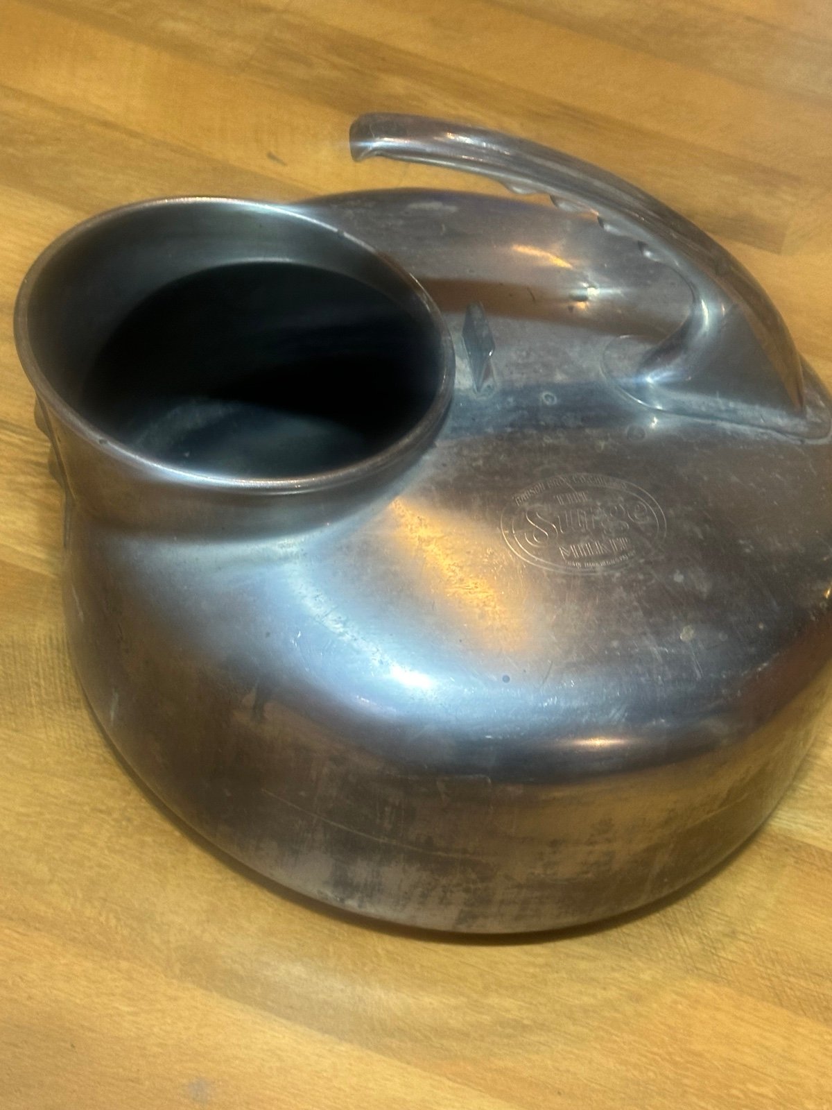 Vintage Babson Bros The Surge Cow Goat Dairy Milker Stainless Steel Spare Bucket