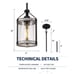 Farmhouse Glass Pendant Light Fixtures White Wood Pendant Light HANASS Open Box