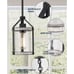 Farmhouse Glass Pendant Light Fixtures White Wood Pendant Light HANASS Open Box