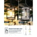Farmhouse Glass Pendant Light Fixtures White Wood Pendant Light HANASS Open Box