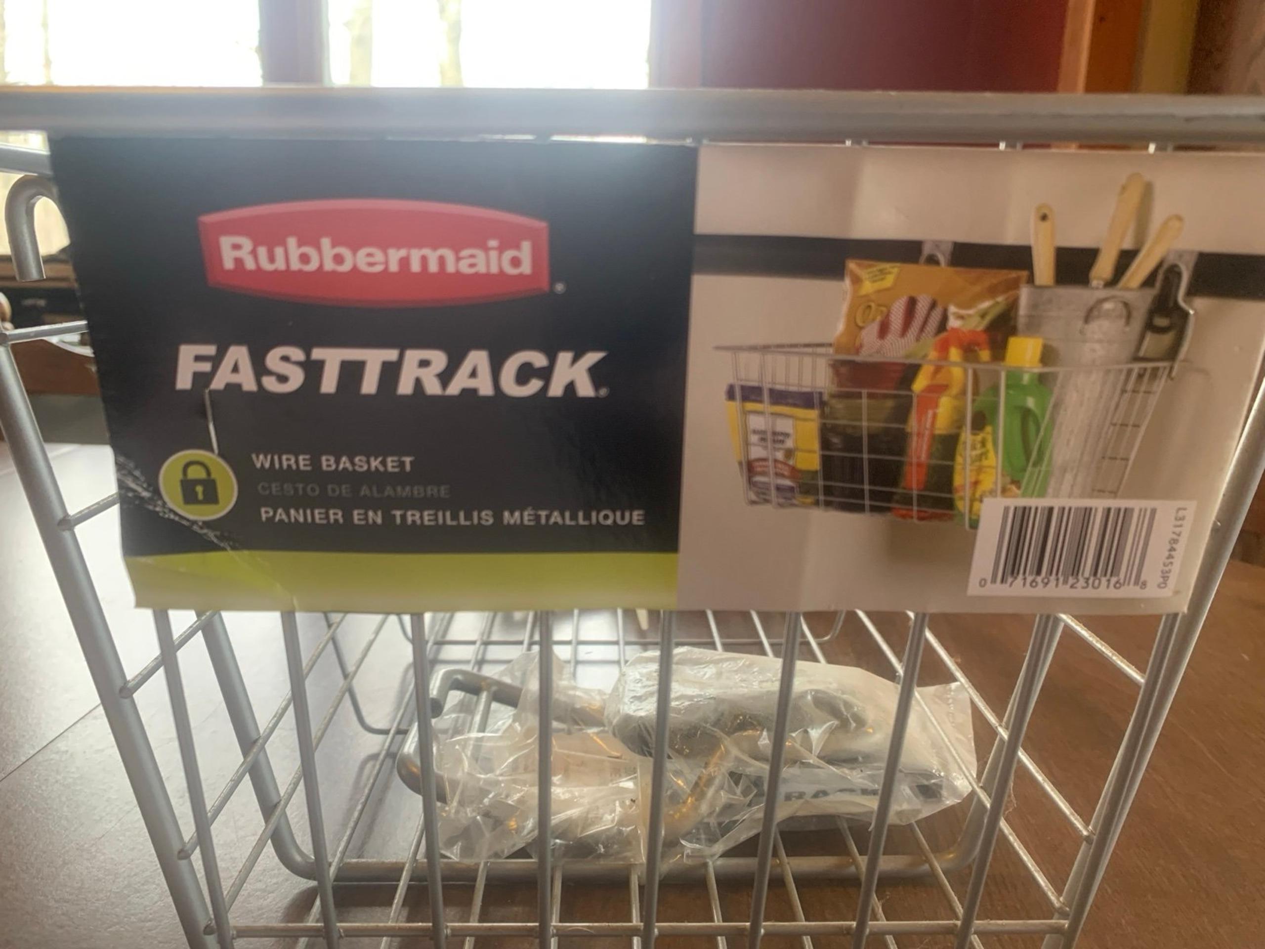 Rubbermaid Fasttrack Metal Mesh Basket 24” - New