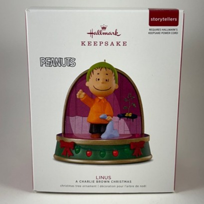 NEW - Linus - 2018 Hallmark Storytellers Ornament - A Charlie Brown Christmas