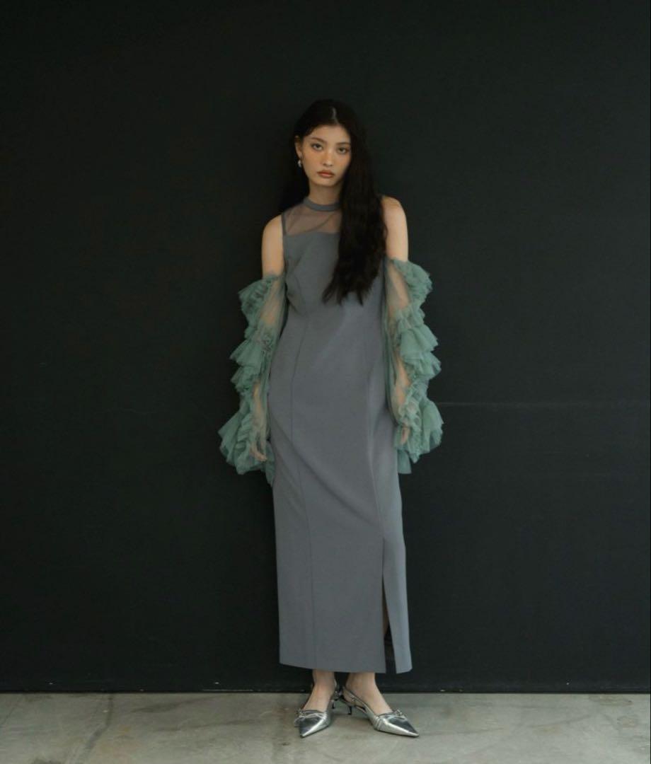 ANDRESD detached sleeve dress