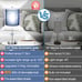 Table Lamps Touch Control with 2 USB & AC Outlet 3 Way Set of 2
