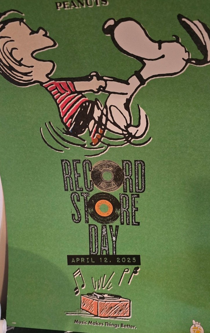 Record store day snoopy charlie brown 2025 poster