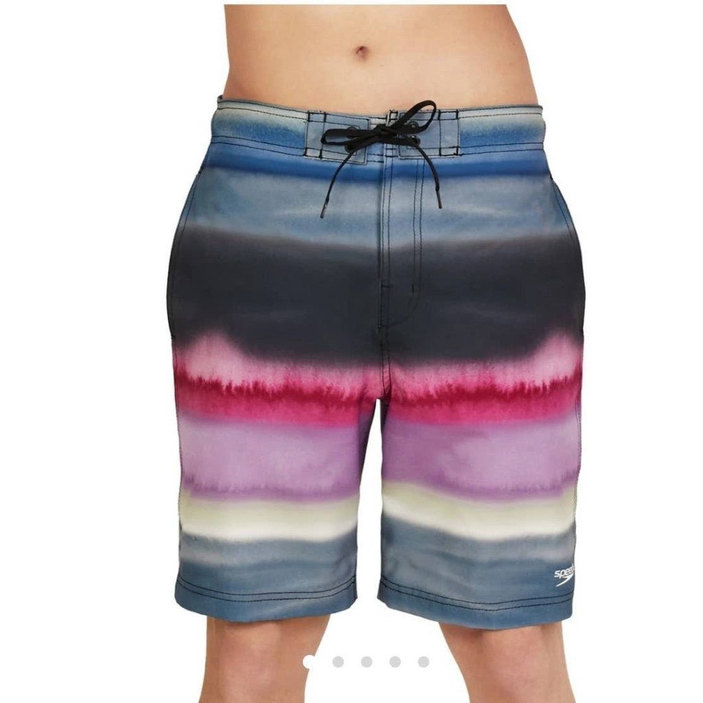 Speedo Men's Swim Trunk Knee Length 20 Boardshorts Coastal China Blue Small NWT