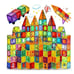 Magna Tiles Clear Colors Magnetic Building Toy Magnet Blocks Kids 3D Set 110 Pcs