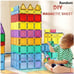 Magna Tiles Clear Colors Magnetic Building Toy Magnet Blocks Kids 3D Set 110 Pcs
