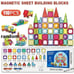 Magna Tiles Clear Colors Magnetic Building Toy Magnet Blocks Kids 3D Set 110 Pcs