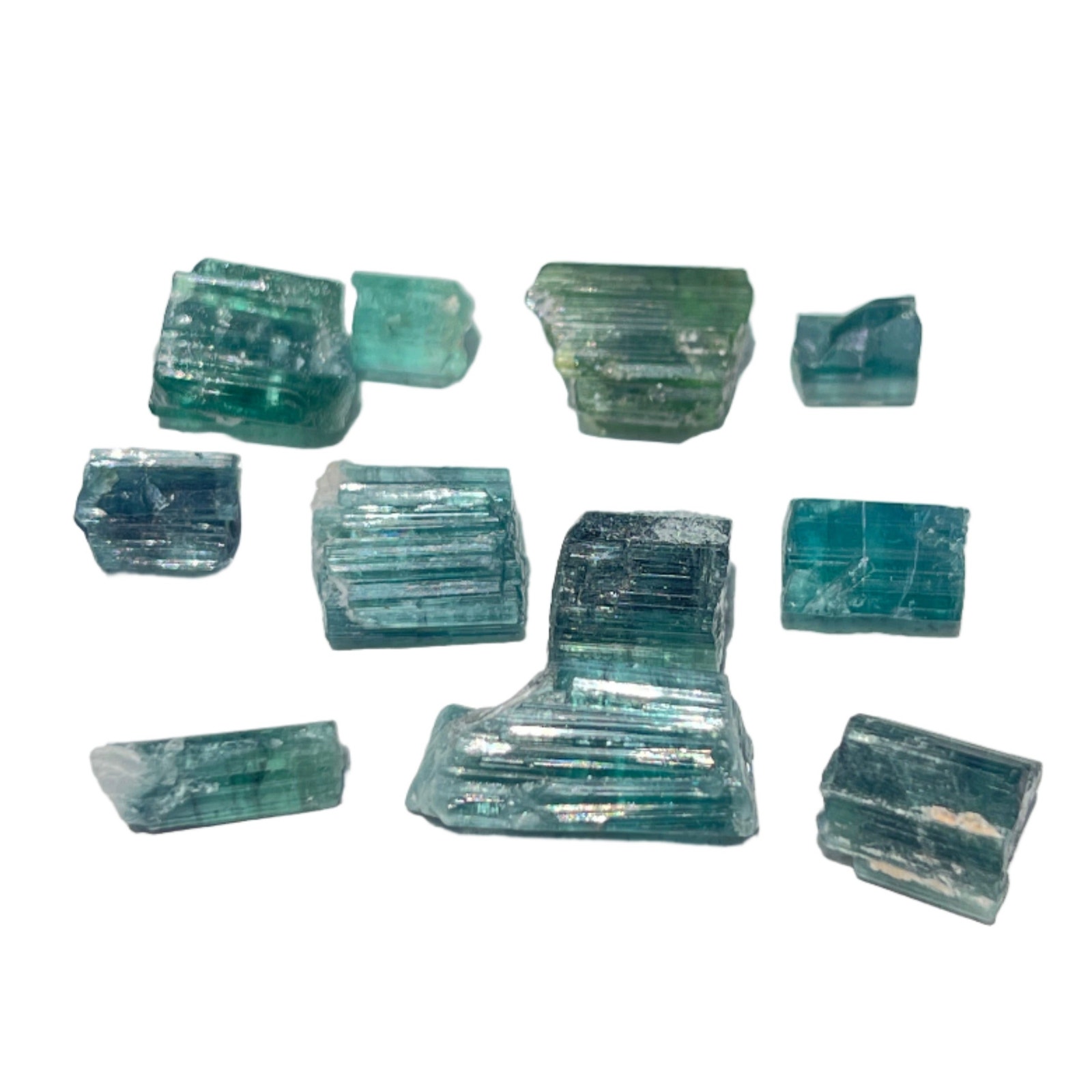 49 carat Parcel Tourmaline - Blue / Green - Natural Crystals Uncut
