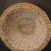 Round Boho Woven Wicker Basket Rimmed Bowl Huge