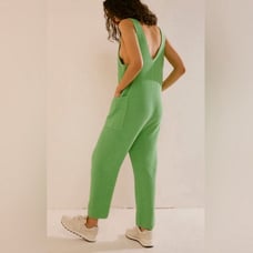 BNWT! Free People! Hailee Sweater Jumpsuit! XS in Green! Sold out on FP.com!