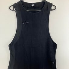 COR Mesh Back Tank Top M Black