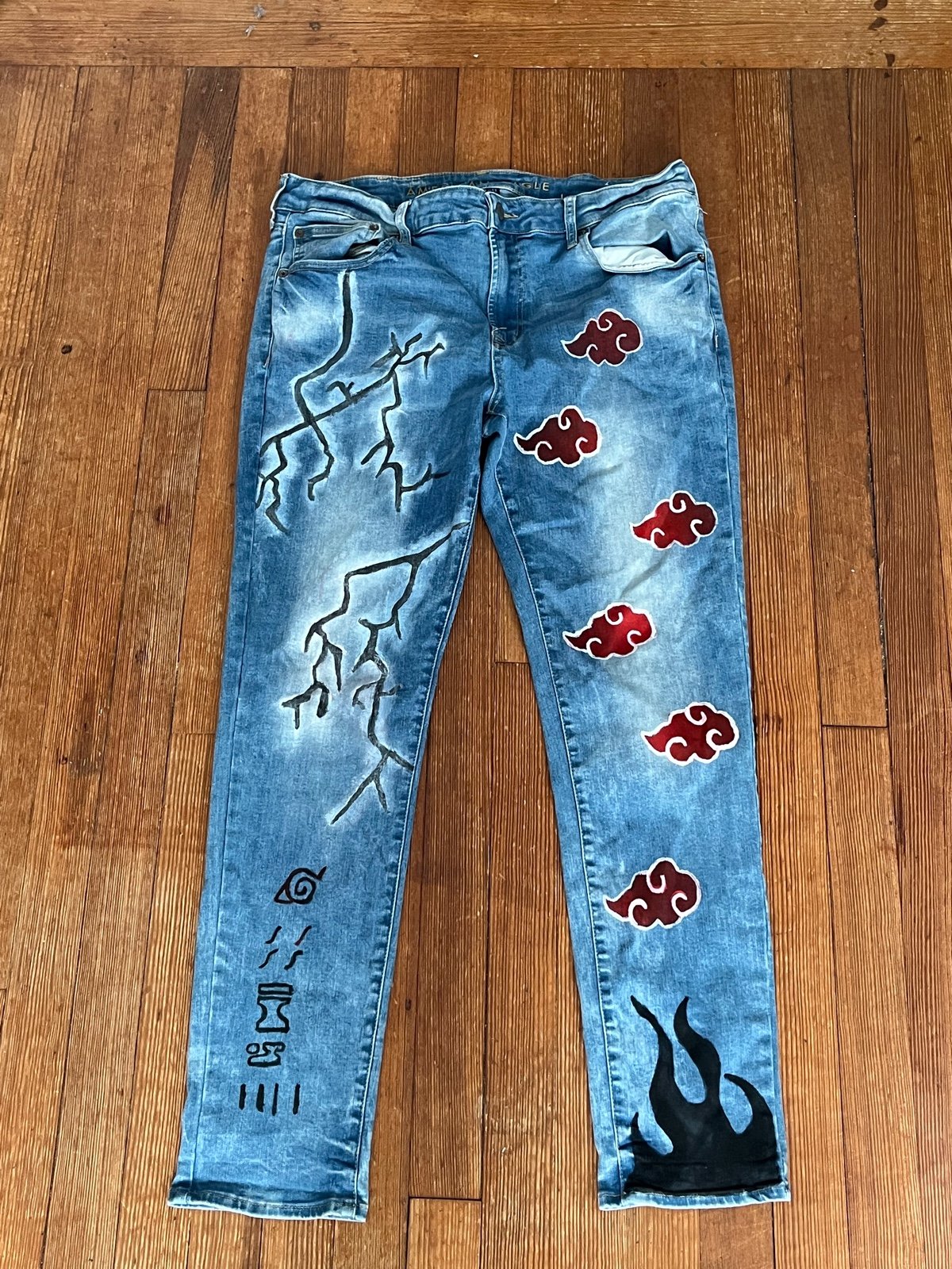 Custom Akatsuki Jeans