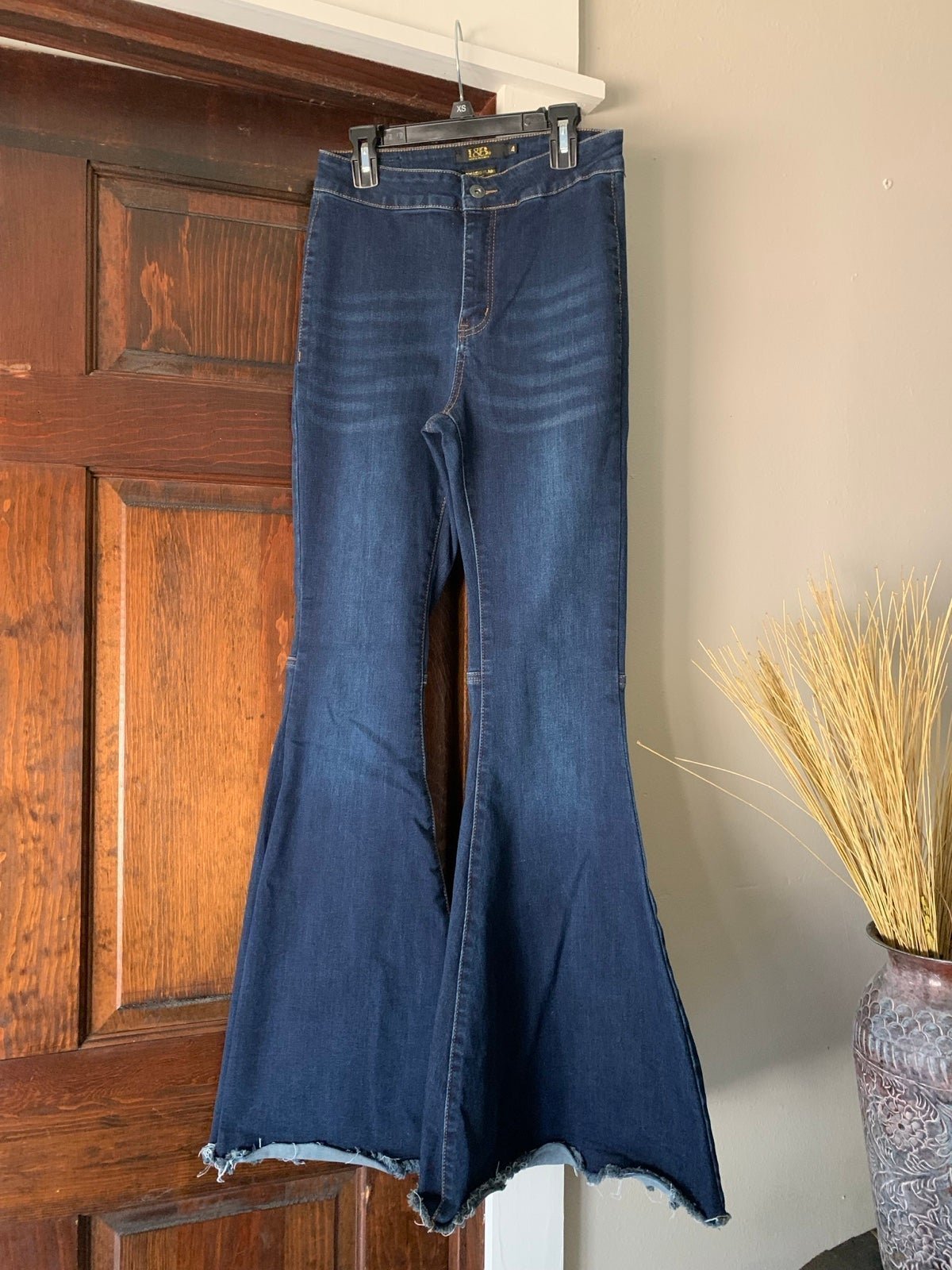Ladies Sz 4 high rise flare jeans by L&B