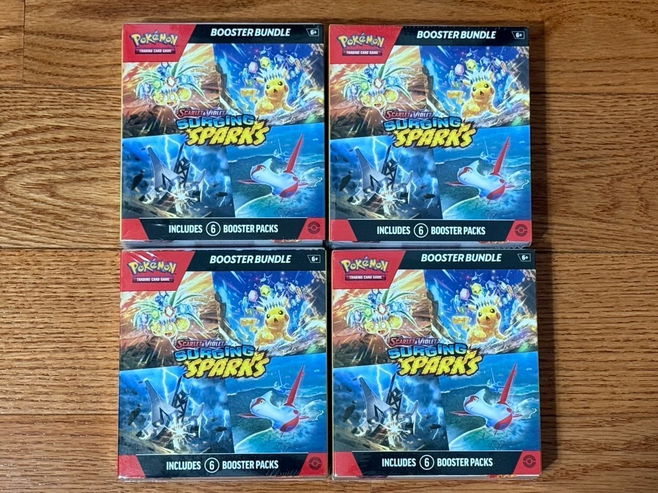 Pokémon Surging Sparks 6-Pack Booster Bundle x 4
