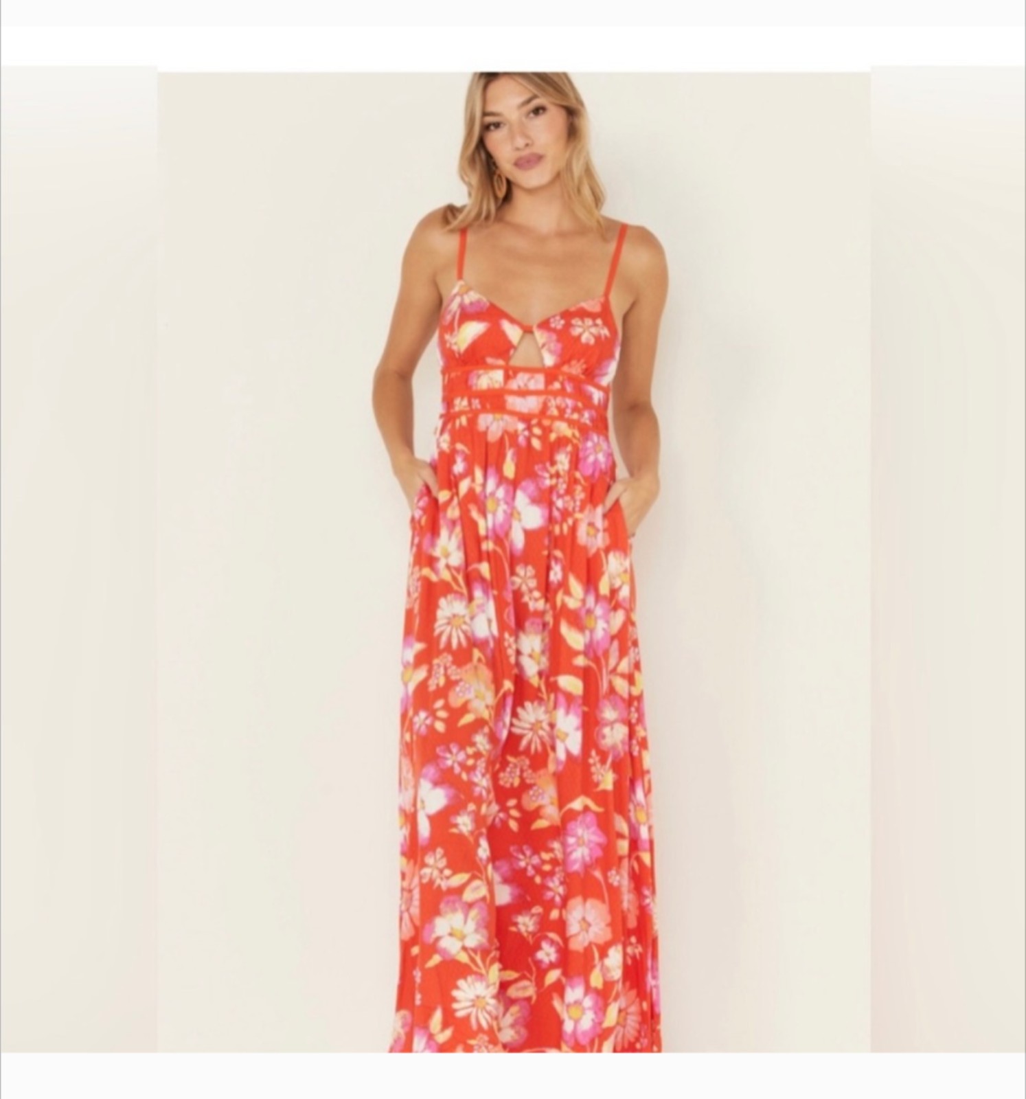 NWT Free People Wisteria Floral Maxi Dress