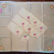 Vintage Japanese Tablecloth & 8 Napkins
