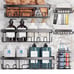 6-Pack Adhesive Bathroom Organizer – Maximize Storage Space Effortlessly