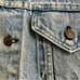 VTG Levis 70505 0217 Denim Trucker Jean Jacket Mens XL Red Tab Distressed
