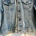 VTG Levis 70505 0217 Denim Trucker Jean Jacket Mens XL Red Tab Distressed