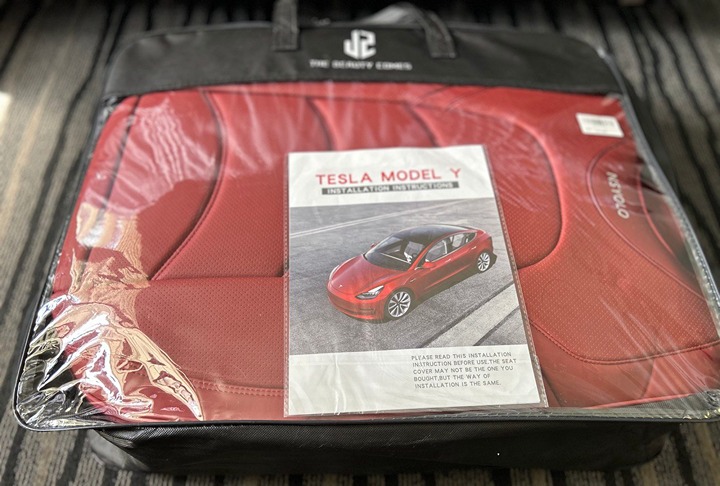 Tesla Model Y Synthetic Leather Car Seat Cushion For 2020 2021 2022 2023
