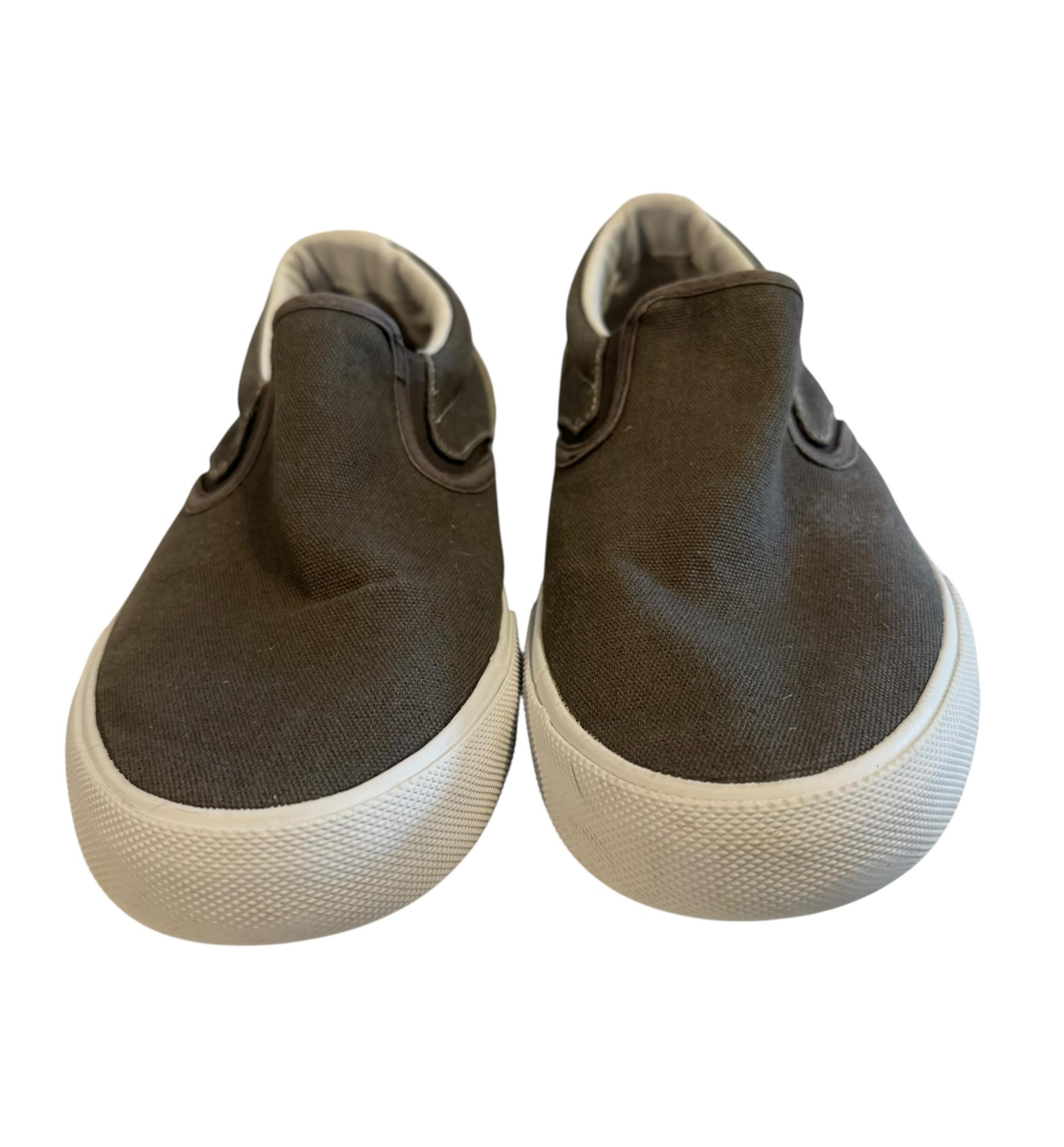 Mens Hurley Arlo Slip Canvas Low Top Slip On Shoes Grey in a size 9