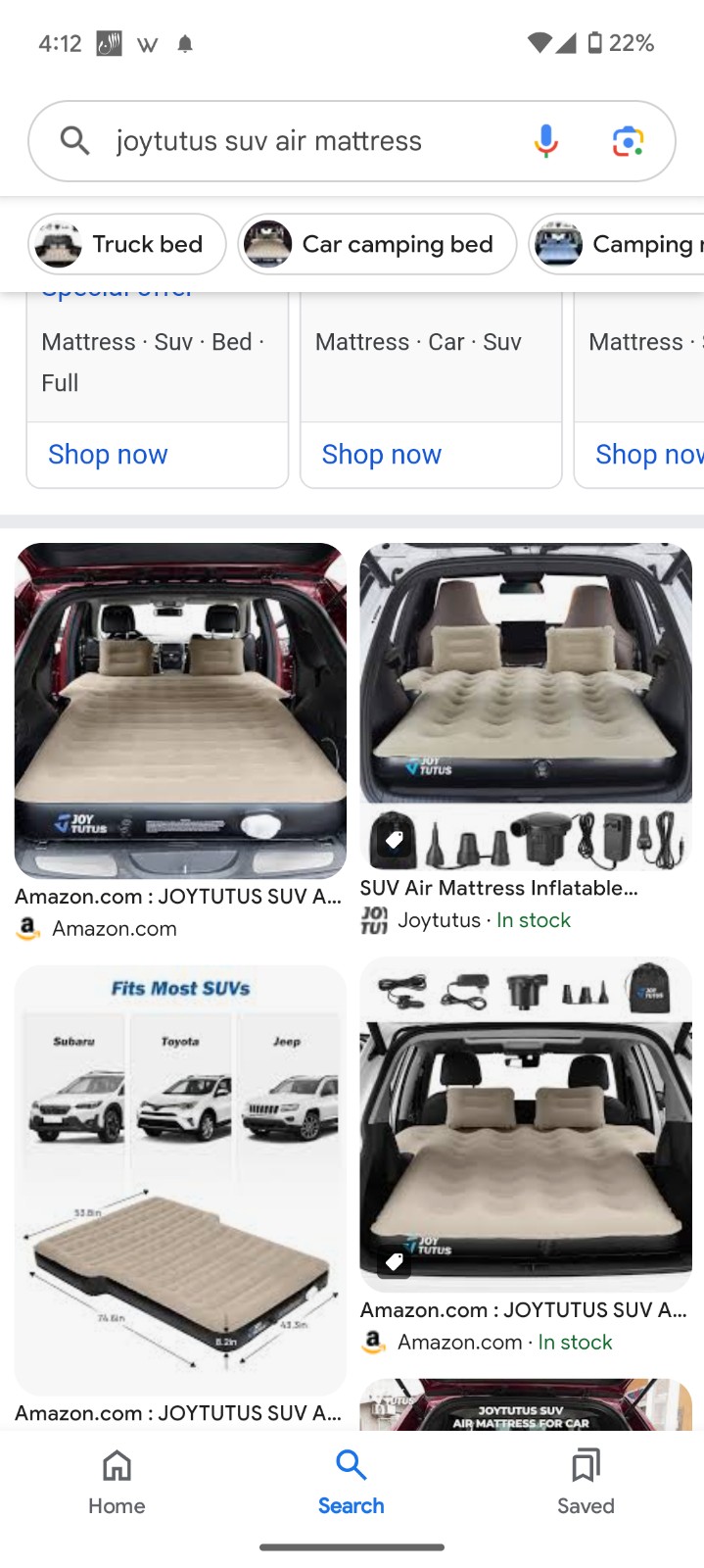 SUV Air Matress