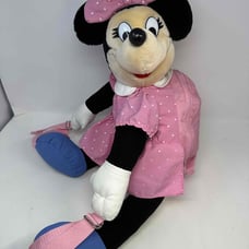 Disney Minnie Mouse Backpack Plush Micky’s Pals Doll Purse Vintage 1985