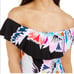 Trina Turk Swimsuit NWT Off Shoulder Floral One Piece Ruffled Womens Size 4 162