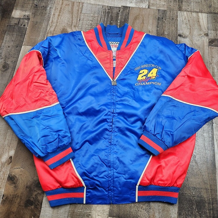 Vintage Jeff Gordon size L Large Nutmeg Nascar 1995 Winston Cup Jacket