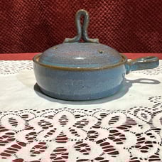 Art Pottery Steamer Pot, Cooker Steamer Veggies & More. 8 W/ handle Or 5.75x1.5