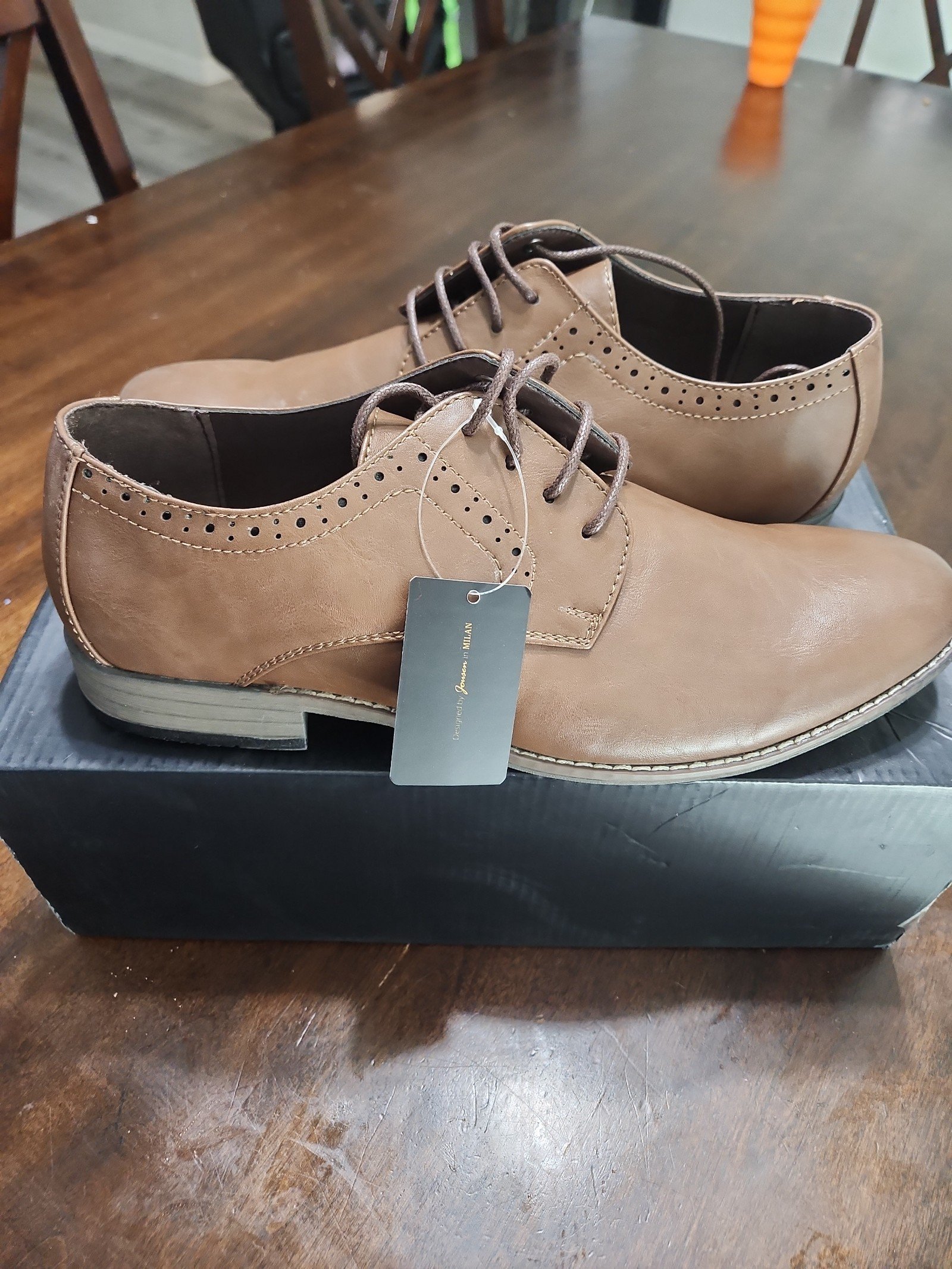 Brown Oxford Mens Dress Shoes