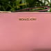 Michael Kors Jet Set Travel Large Double Zip Phone Wallet Primrose Pink