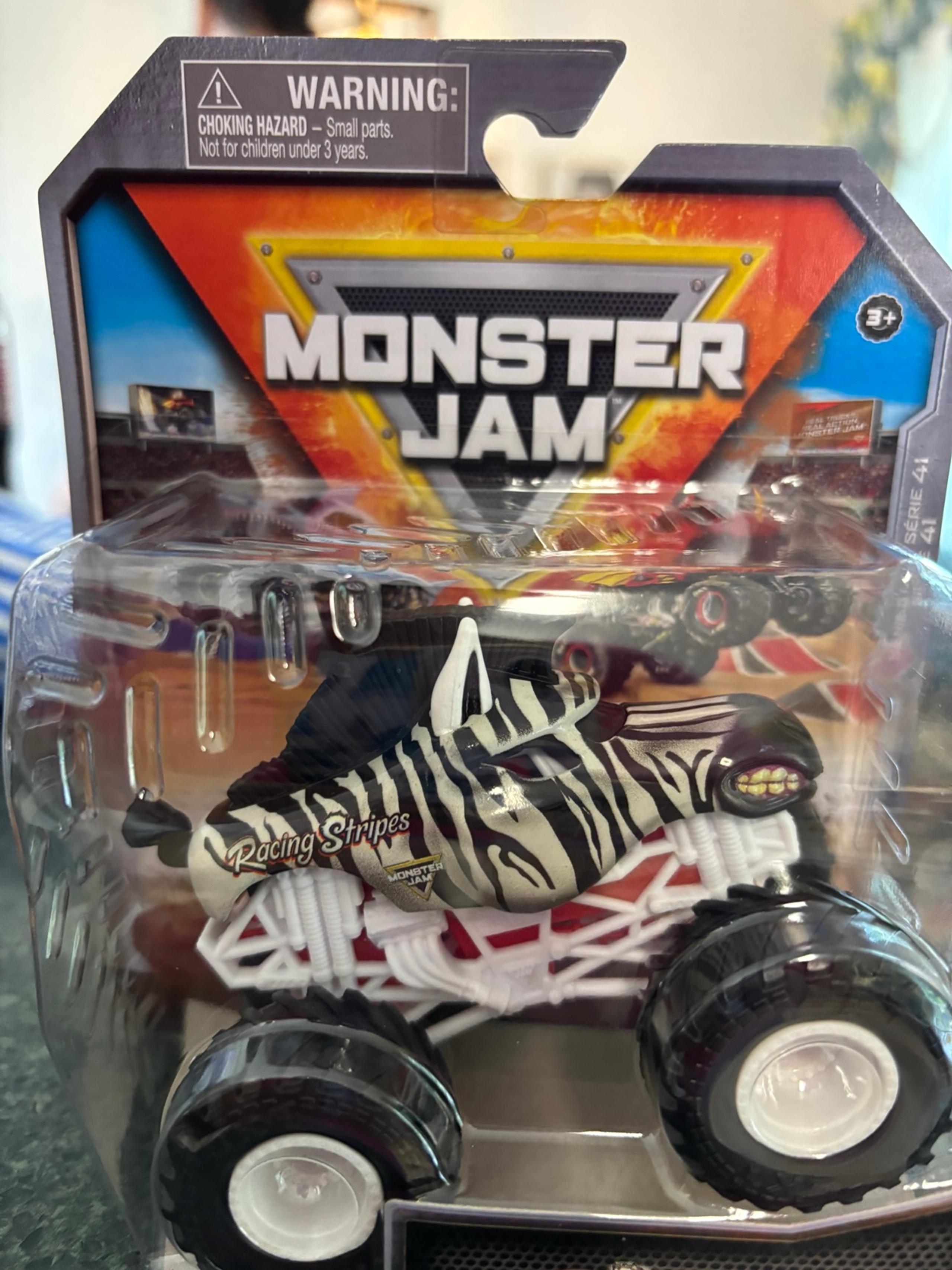 Monster jam truck Racing stripes